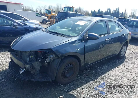 2016 Toyota Corolla L z USA, uszkodzony, nr VIN 2T1BURHEXGC609842